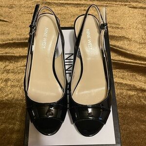 Nine West, Black Patton heels. Never worn size 7.5